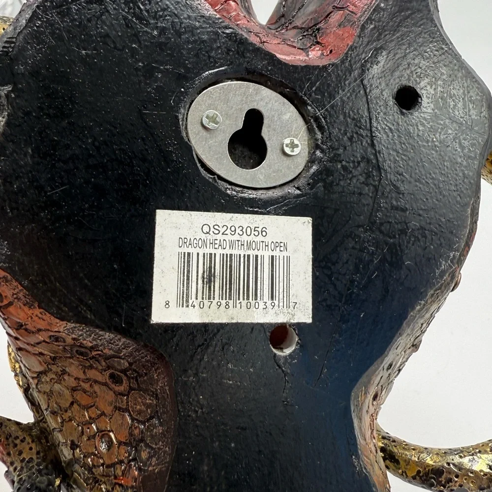 Hell's Prince Menacing Astaroth Wall Mounted Iridescent Dragon Head Wall Trophy